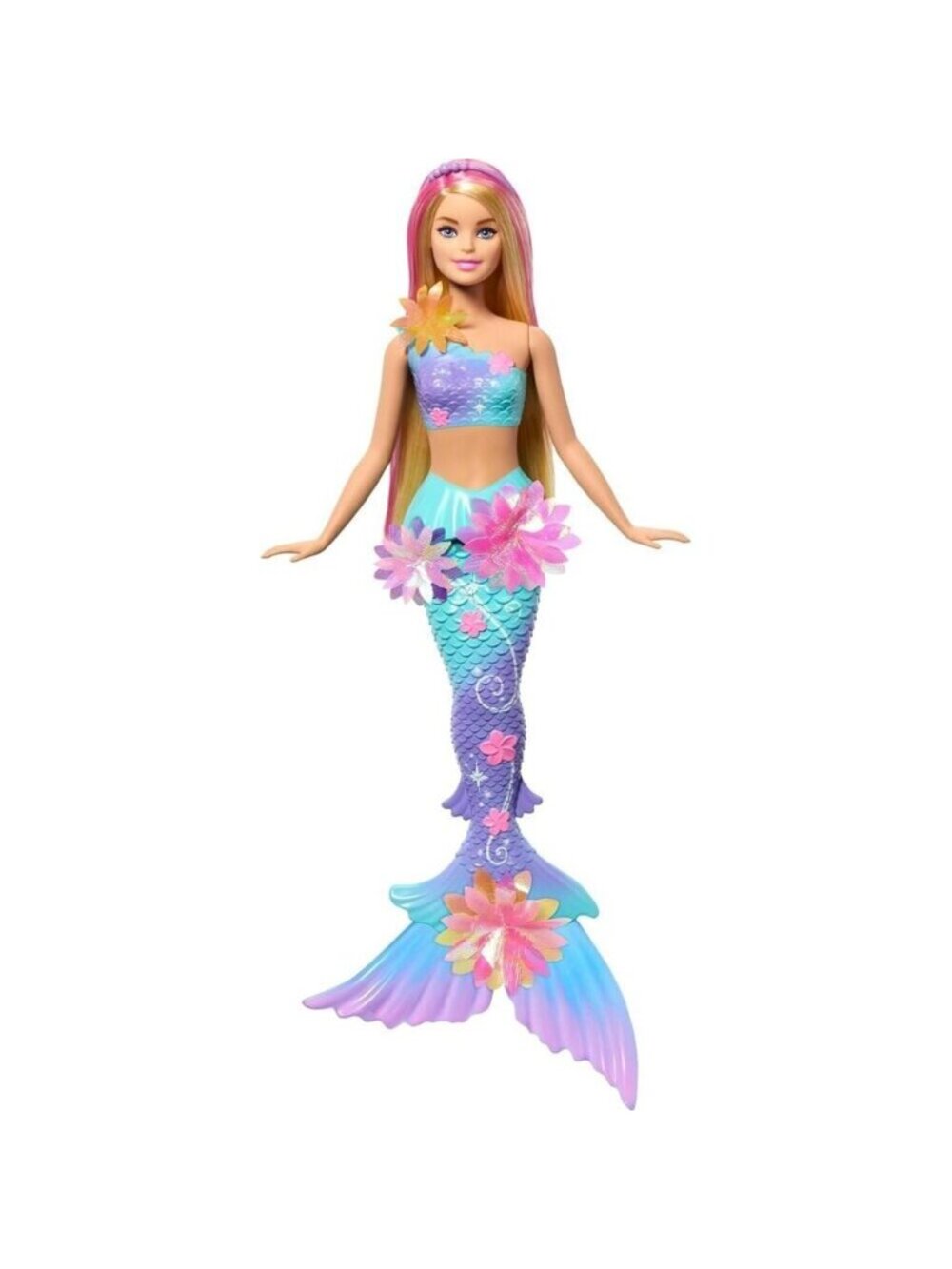 🆕 Barbie Mermaid Toy Dolls with Surprise Magic Blooming Flowers Ombre Tails